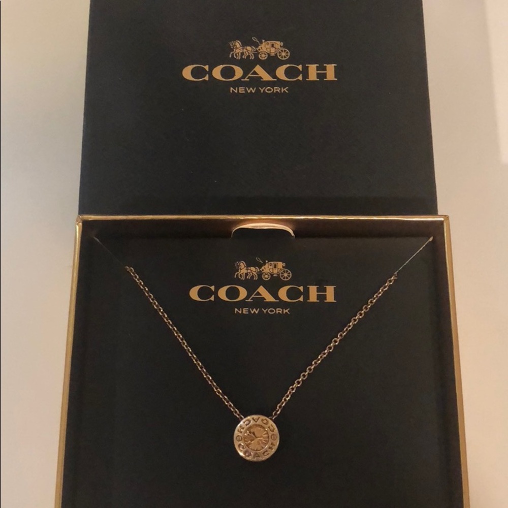 Coach stone necklace